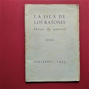 Seller image for LA ISLA DE LOS RATONES (Hojas de Poesa) Nm. 21 - 22. Director Manuel Arce. for sale by Carmichael Alonso Libros
