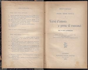 Immagine del venditore per Versi d'amore e prose di romanzi venduto da Romanord