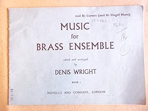Music for Brass Ensemble. 2nd Bb. Cornet (and Bb Flugel Horn) BOOK 1.