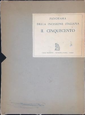 Imagen del vendedor de Panorama della incisione italiana Il Cinquecento a la venta por Miliardi di Parole