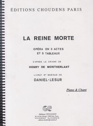 La Reine Morte, Opera in 3 Acts - Vocal Score