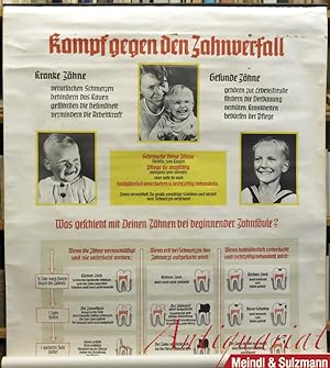 "Kampf gegen den Zahnverfall". Nach Dr. F. W. Hopstein, Leipzig. Copyright by Reichsausschuß für ...