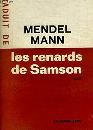 Bild des Verkufers fr Les renards de Samson. Roman. 1968. (Littrature, Isral) zum Verkauf von Ammareal