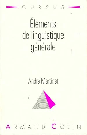 Seller image for El?ments de linguistique fran?aise - Andr? Martinet for sale by Book Hmisphres