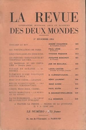 Revue des deux mondes décembre 1954 - Collectif
