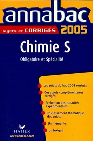 Chimie Terminales S obl. Et sp . , Sujets et corrig s 2005 - Julie Bouvry