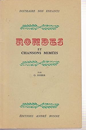 Image du vendeur pour Gaby Doerr. Rondes et chansons mimes mis en vente par Ammareal