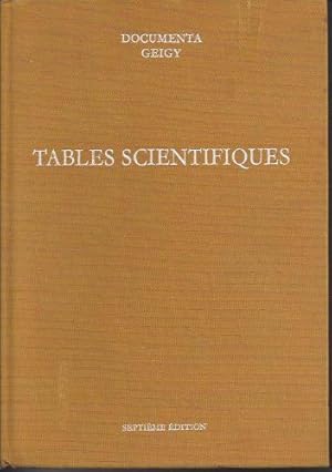 Imagen del vendedor de Tables Scientifiques. Septime dition. a la venta por Ammareal