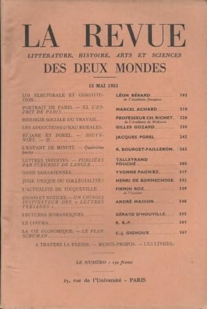 Revue des deux mondes mai 1951 - Collectif