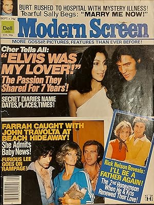 Modern Screen Magazine, Elvis, September, 1978