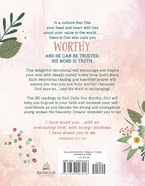 Seller image for God Calls You Worthy, Girl by Thompson, Janice [Paperback ] for sale by booksXpress