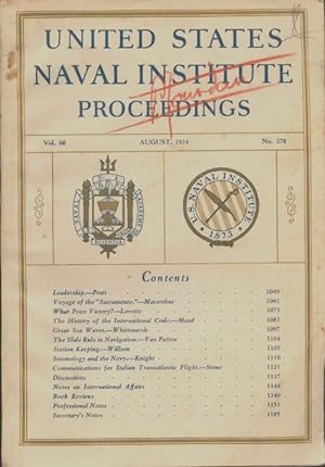 United states naval institute proceedings n?378 - Collectif