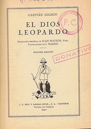 Imagen del vendedor de EL DIOS LEOPARDO a la venta por Librera Torren de Rueda