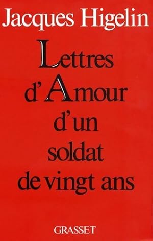 Seller image for Lettres d'amour d'un soldat de vingt ans - Jacques Higelin for sale by Book Hmisphres