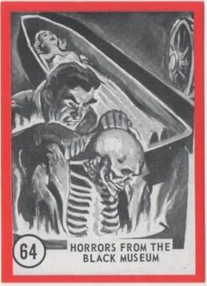 Imagen del vendedor de Cromo E01140: Album 3-Famous Monsters Series, Card n 64. Horrors from the Black Museum a la venta por EL BOLETIN