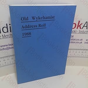 Old Wykehamist Address Roll, 1988