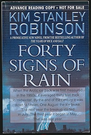 Imagen del vendedor de Forty Signs of Rain SIGNED Advance Reading Copy (ARC) a la venta por DreamHaven Books