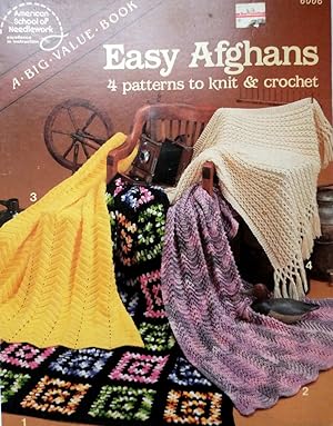 Easy Afghans 4 Patterns to Knit and Crochet