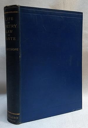 Seller image for Life in Poetry: Law in Taste - Two Series of Lectures Delivered in Oxford 1895-1900 for sale by Book House in Dinkytown, IOBA