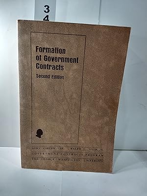 Seller image for Formation of Government Contracts Second Edition for sale by Fleur Fine Books