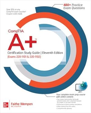 Imagen del vendedor de Comptia A+ Certification : Exams 220-1101 & 220-1102 a la venta por GreatBookPrices