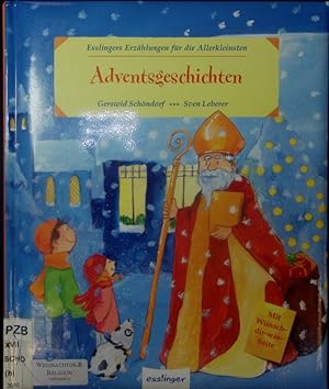 Bild des Verkufers fr Adventsgeschichten. Mit Wnsch-dir-was-Seite. zum Verkauf von Antiquariat Bookfarm