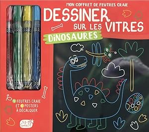 dessiner sur les vitres : dinosaures