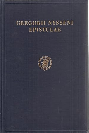 Imagen del vendedor de Gregorii Nysseni: Epistulae. a la venta por Fundus-Online GbR Borkert Schwarz Zerfa