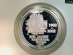 Medaille, 100 Jahre Fußballverein Biebrich e.V. 1902-2002, Silber 999, 40 mm