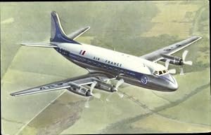 Ansichtskarte / Postkarte Französisches Passagierflugzeug, Air France, Vickers Viscount