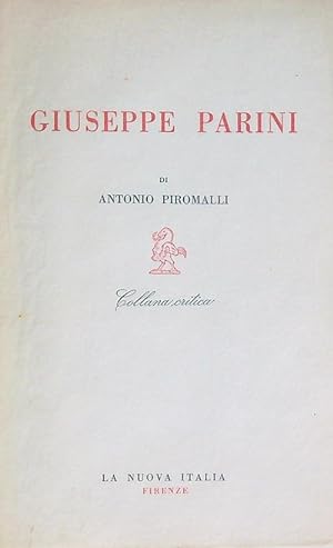 Bild des Verkufers fr Giuseppe Parini zum Verkauf von Librodifaccia