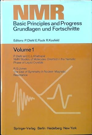Imagen del vendedor de NMR Basic Principles and Progress Grundlagen und Fortschritte - Volume I a la venta por Librodifaccia
