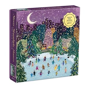 Imagen del vendedor de Merry Moonlight Skaters 500 Piece Foil Puzzle a la venta por GreatBookPrices