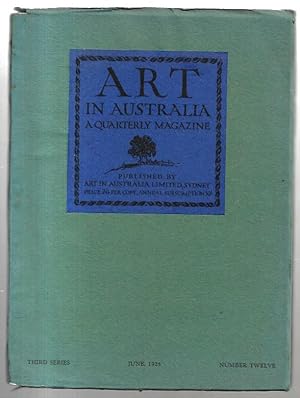 Immagine del venditore per Art in Australia. A Quarterly Magazine. venduto da City Basement Books