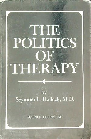 Bild des Verkufers fr The Politics of Therapy zum Verkauf von Librodifaccia