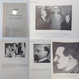 Bild des Verkufers fr Ein Weltreich geht zugrunde. Einziges parteiamtliches Lichtbildvortragsmaterial der NSDAP. Nur fr den Dienstgebrauch. Als Manuskript gedruckt, mit Stempel "Sammlung E b e n b  c k " (= Mnchner Blutordenstrger) * s c h a r f e r j u d e n f e i n d l i c h e r S t a n d p u n k t zum Verkauf von Galerie fr gegenstndliche Kunst