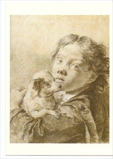 Seller image for Giovanni Battista Piazzetta Artist (1683-1754) Boy With A Dog for sale by Postcard Anoraks