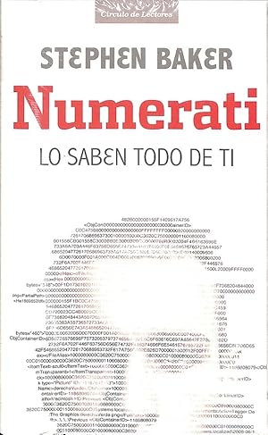 Imagen del vendedor de NUMERATI - LO SABEN TODO DE TI. LO SABEN TODO DE TI a la venta por Librera Smile Books