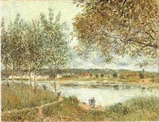 Alfred Sisley Artist Postcard The Path To The Old Ferry At By