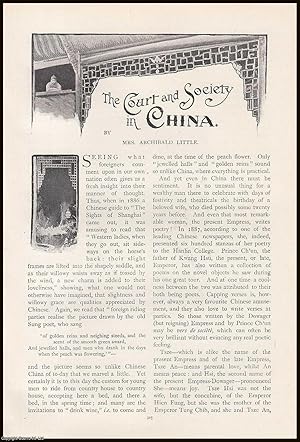 Immagine del venditore per The Court and Society in China. An original article from the Lady's Realm 1898-99. venduto da Cosmo Books