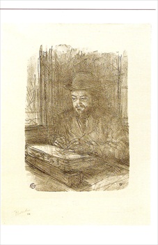 Image du vendeur pour Toulouse-Lautrec Postcard Le Bon Graveur Adolphe Albert 1898 mis en vente par Postcard Anoraks