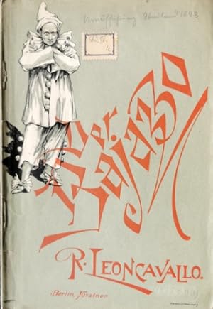 Image du vendeur pour [Libretto] Der Bajazzo [Pagliacci]. Drama in zwei Akten und einem Prolog. deutsch von Ludwig Hartmann mis en vente par Paul van Kuik Antiquarian Music