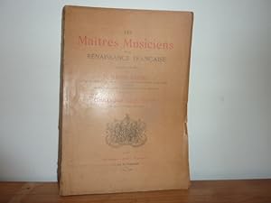 Seller image for Les matres musiciens de la Renaissance Franaise. Guillaume Costeley. Musique.- Premier Fascicule. for sale by Librairie Le Jardin des Muses