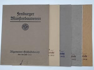 Allgemeiner Geschäftsbericht des Vorstandes des Freiburger Münsterbauvereins. Konvolut: Berichte ...