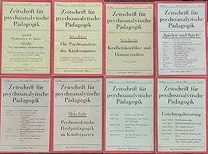 Bild des Verkufers fr Zeitschrift fr psychoanalytische Pdagogik. IV. Jahrgang, Nr. 1-12 [8 Hefte]. zum Verkauf von Rotes Antiquariat Wien