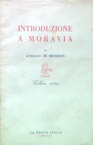 Bild des Verkufers fr Introduzione a Moravia zum Verkauf von Librodifaccia