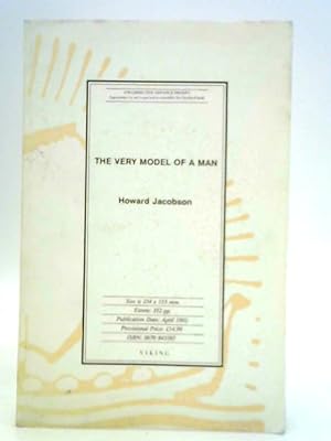 Bild des Verkufers fr The Very Model of a Man zum Verkauf von World of Rare Books