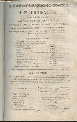 Immagine del venditore per Les huguenots- opra en cinq actes venduto da Le-Livre