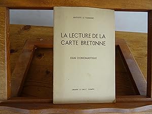 Seller image for LA LECTURE DE LA CARTE BRETONNE Essai D'Onomastique for sale by librairie ESKAL