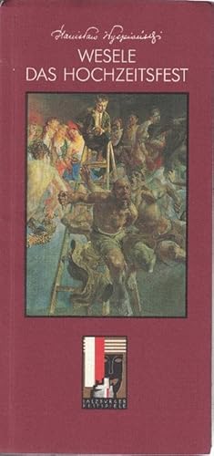 Imagen del vendedor de Wesele. Das Hochzeitsfest. Drama in drei Akten. Deutsch von Karl Dedecius. a la venta por La Librera, Iberoamerikan. Buchhandlung